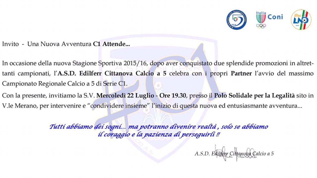 Invito presentazione