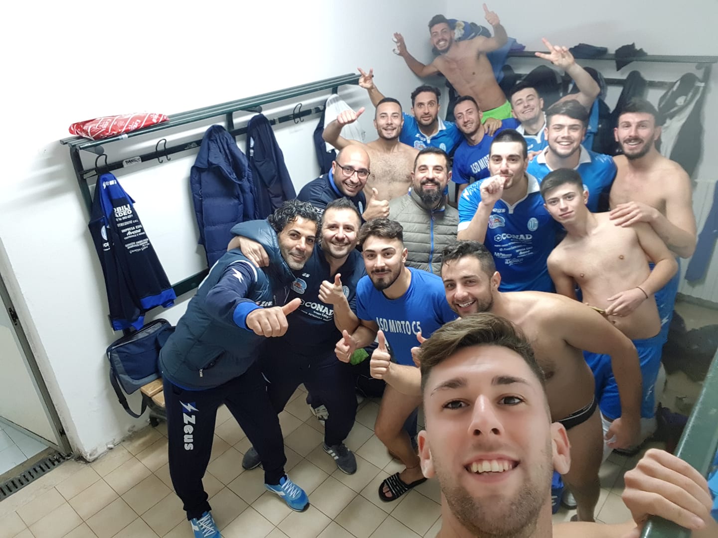 Selfie vittoria Mirto