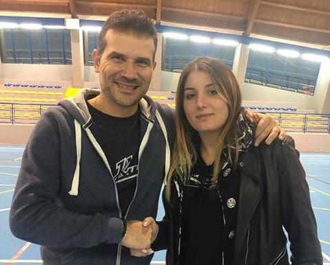 Il presidente Audia e Alessia Viola